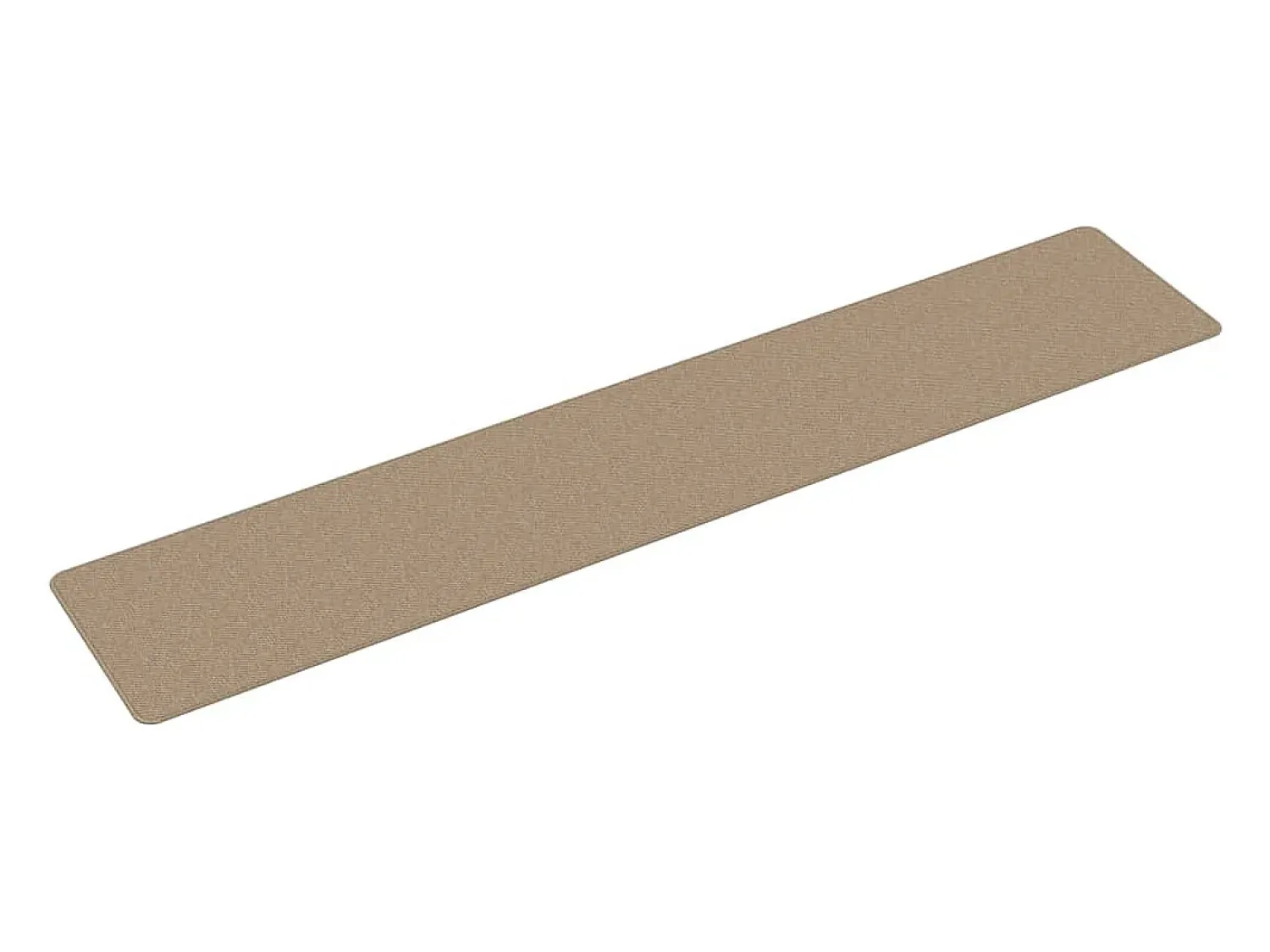 Online Clicnbuy Alfombra de pasillo con aspecto de sisal color arena 50x250 cm Marru00f3n