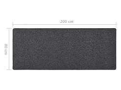 Discount Clicnbuy Alfombra de pasillo 80x200 cm Gris antracita