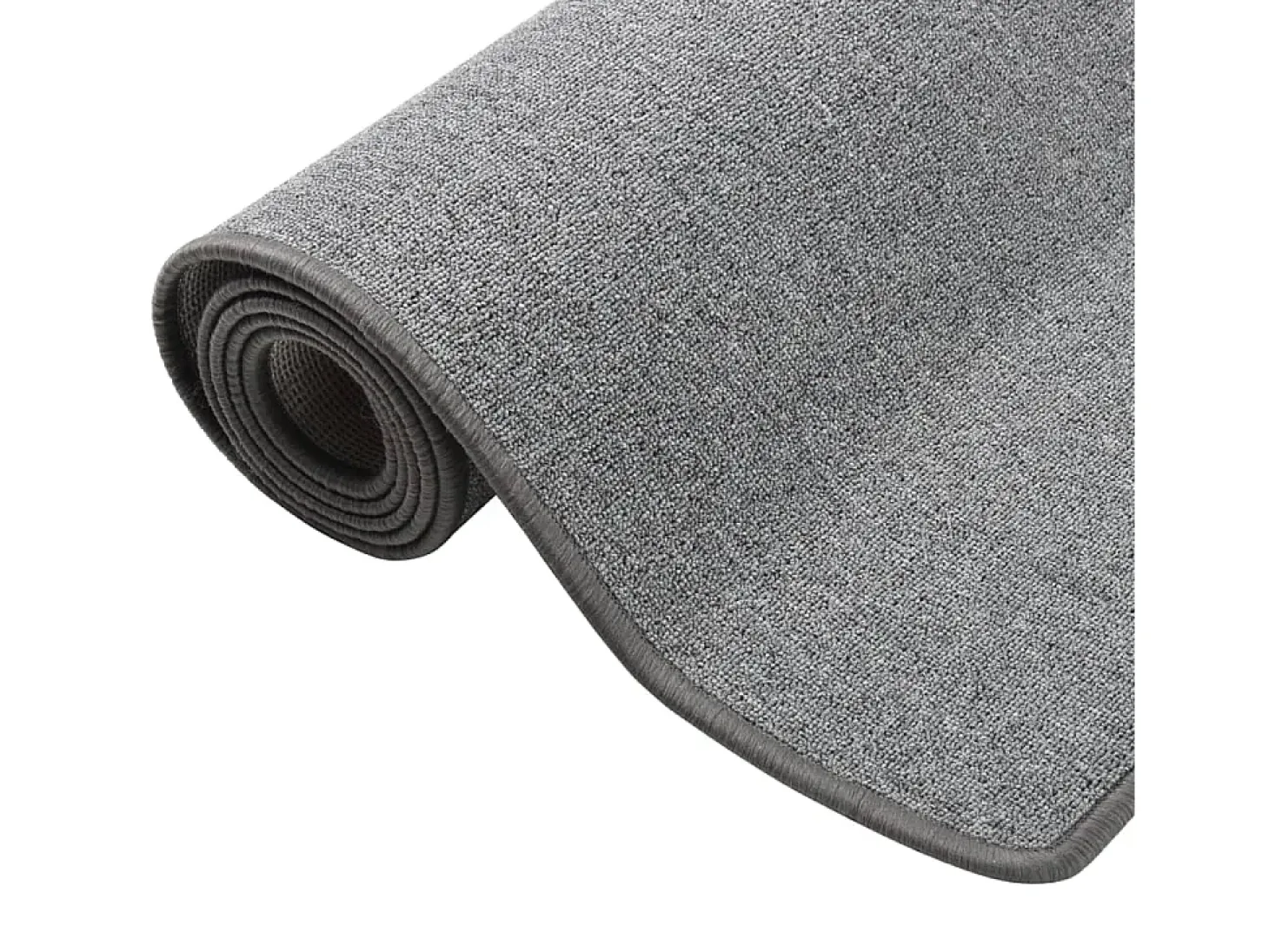 Alfombra de pasillo gris oscuro 50x150 cm ES705352