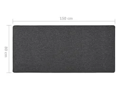 Clicnbuy Alfombra De Pasillo^Alfombra de pasillo 80x150 cm Gris antracita