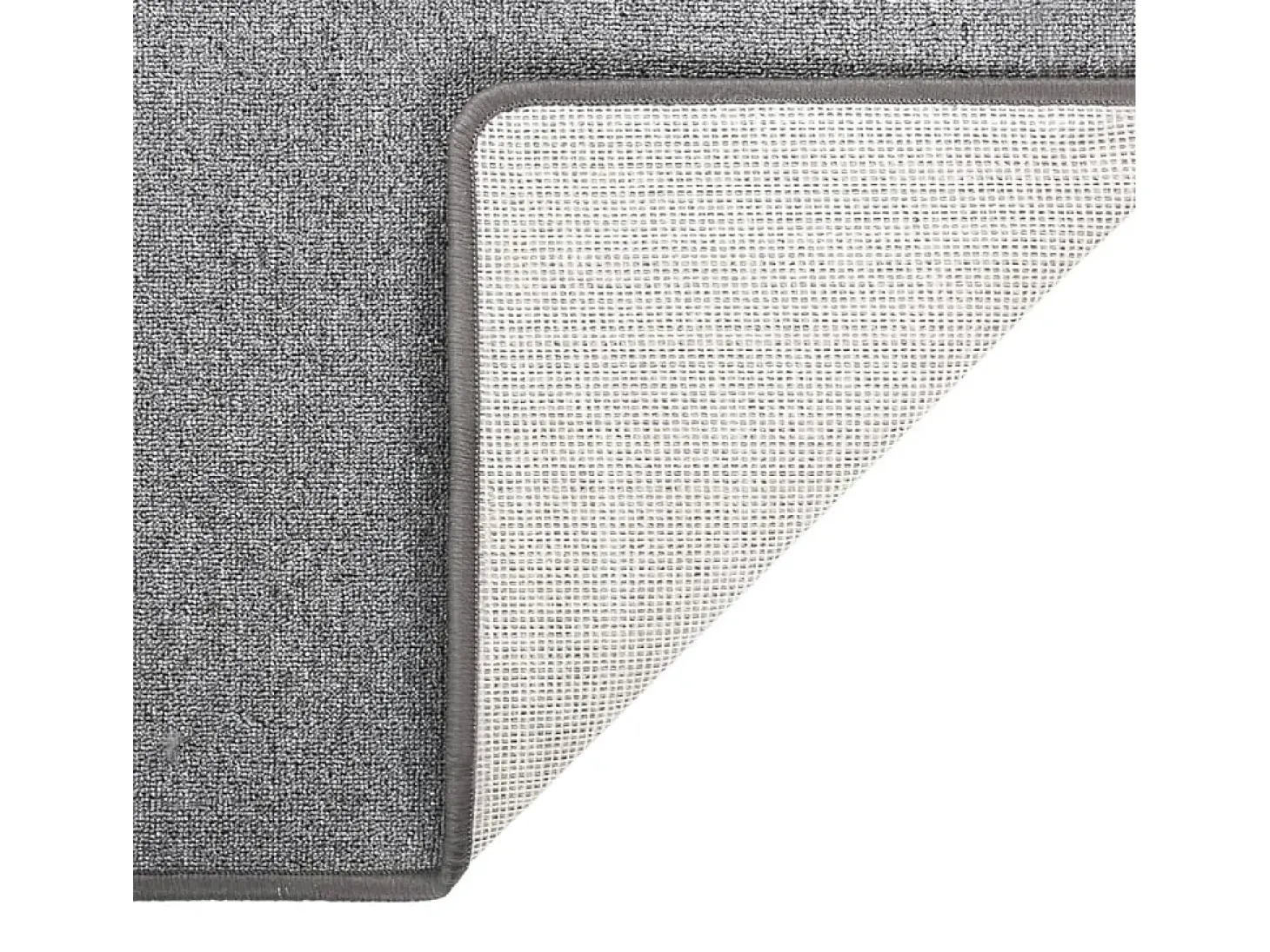 Alfombra de pasillo gris oscuro 80x400 cm