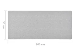 Clicnbuy Alfombra De Pasillo^Alfombra de pasillo claro 50x100 cm Gris