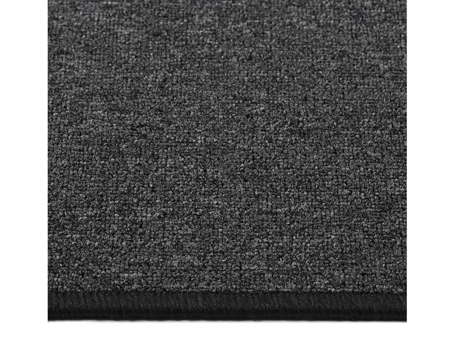 Alfombra de pasillo gris antracita 50x200 cm ES375193