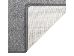 Alfombra de pasillo gris oscuro 50x200 cm ES410951