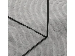 Sale Alfombra de pelo corto IZA estilo escandinavo 140x200 cm Gris