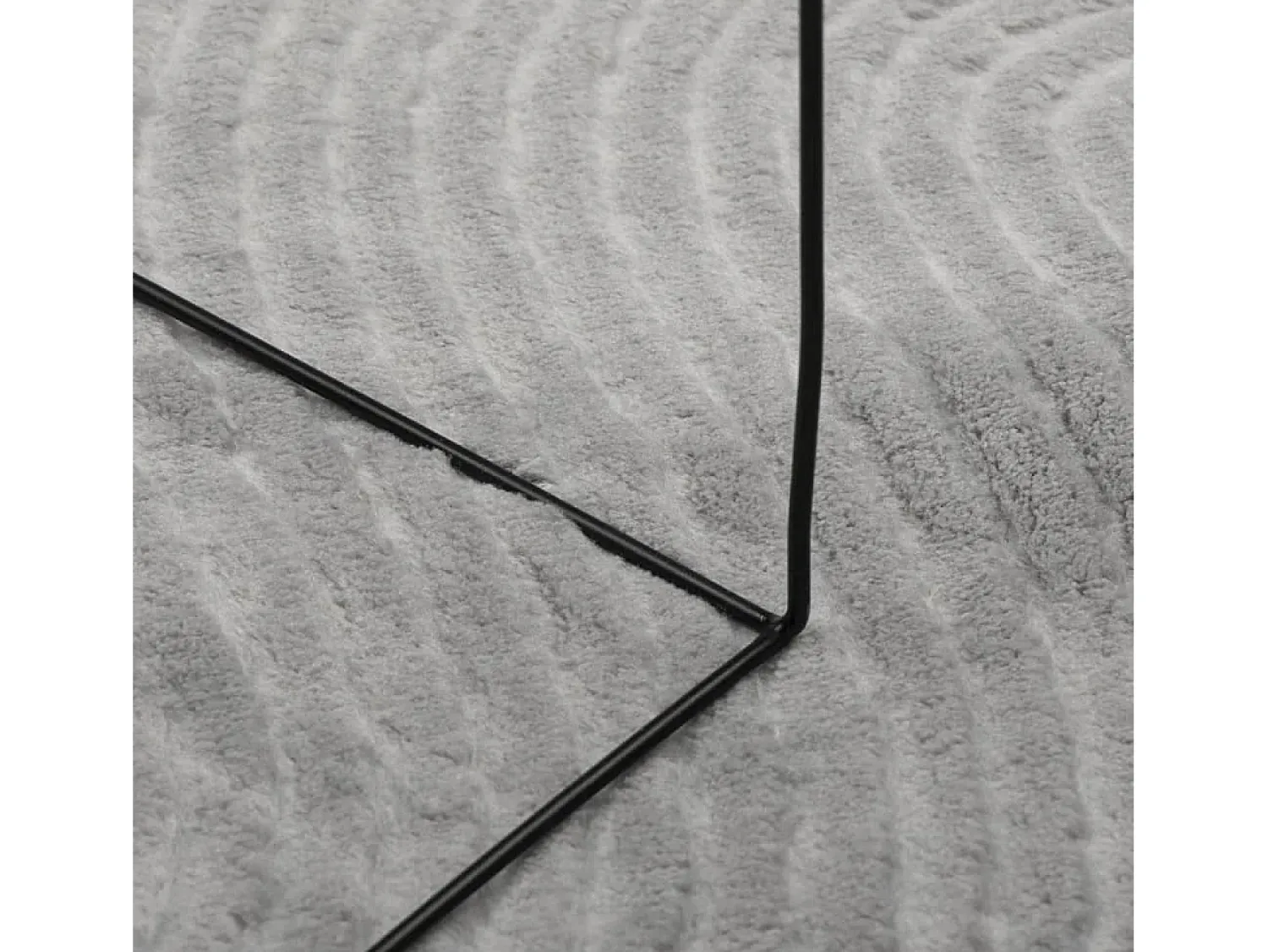 Sale Alfombra de pelo corto IZA estilo escandinavo 140x200 cm Gris