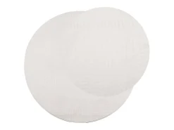 Alfombra De Cocina|Alfombra Redonda^Alfombra de pelo corto IZA, estilo escandinavo, color crema, Ø 120 cm Blanco