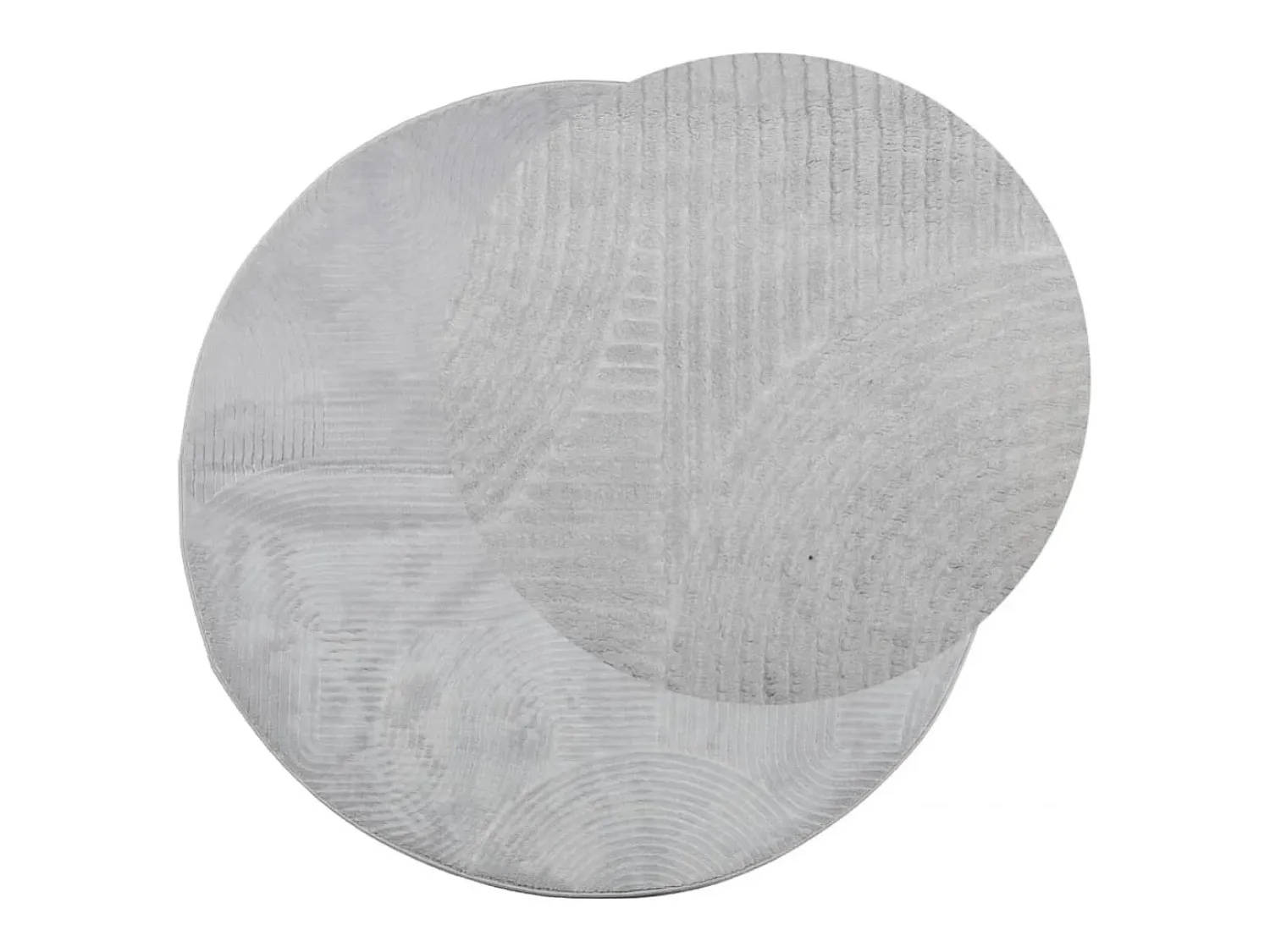 Best Alfombra de pelo corto IZA estilo escandinavo Ø 120 cm Gris
