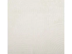 Alfombra de pelo corto IZA, estilo escandinavo, color crema, Ø 80 cm