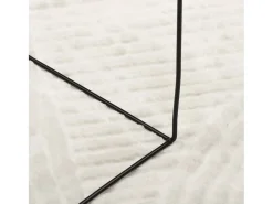 Outlet Clicnbuy Alfombra de pelo corto look escandinavo IZA Ø 200 cm Crema