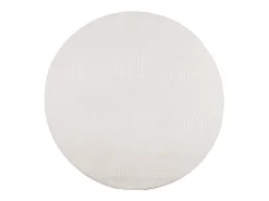 Clearance Clicnbuy Alfombra de pelo corto look escandinavo IZA Ø 160 cm Crema