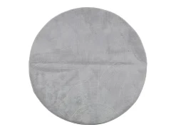 Sale Clicnbuy Alfombra de pelo corto look escandinavo IZA Ø 120 cm Gris