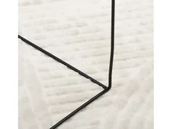 Clicnbuy Alfombra Redonda^Alfombra de pelo corto look escandinavo IZA Ø 120 cm Crema