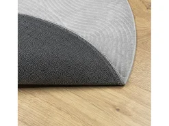 Clicnbuy Alfombra Redonda^Alfombra de pelo corto look escandinavo IZA Ø 80 cm Gris