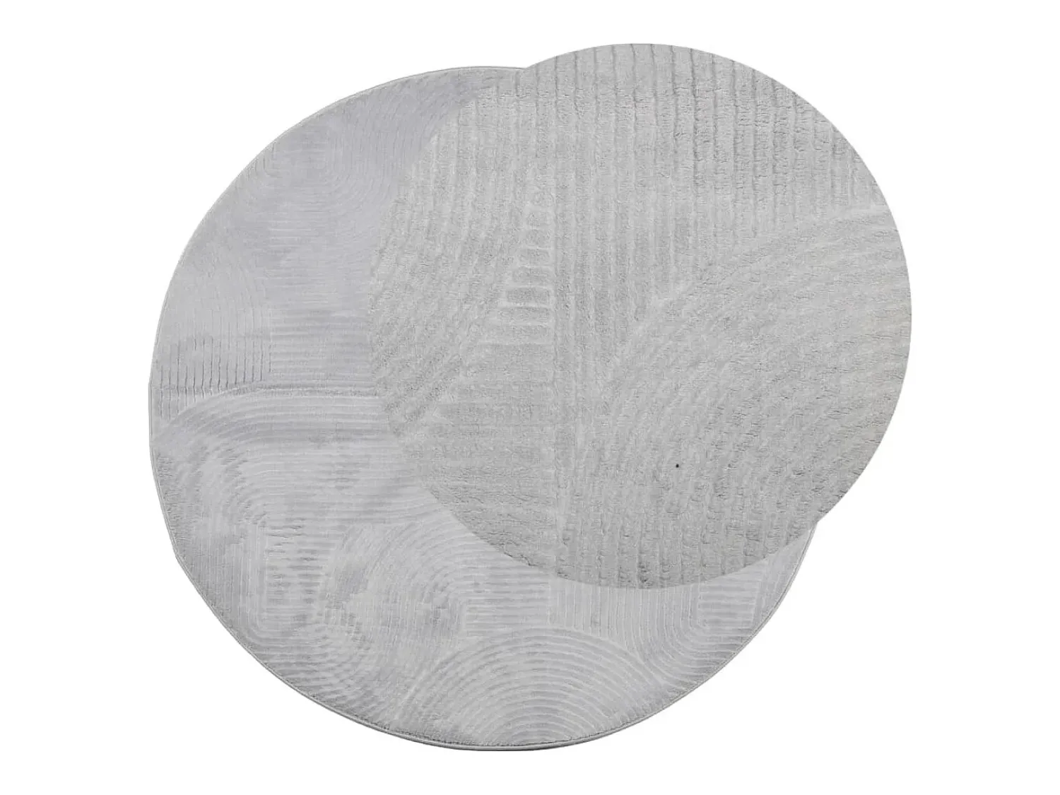 Hot Clicnbuy Alfombra de pelo corto look escandinavo IZA Ø 100 cm Gris