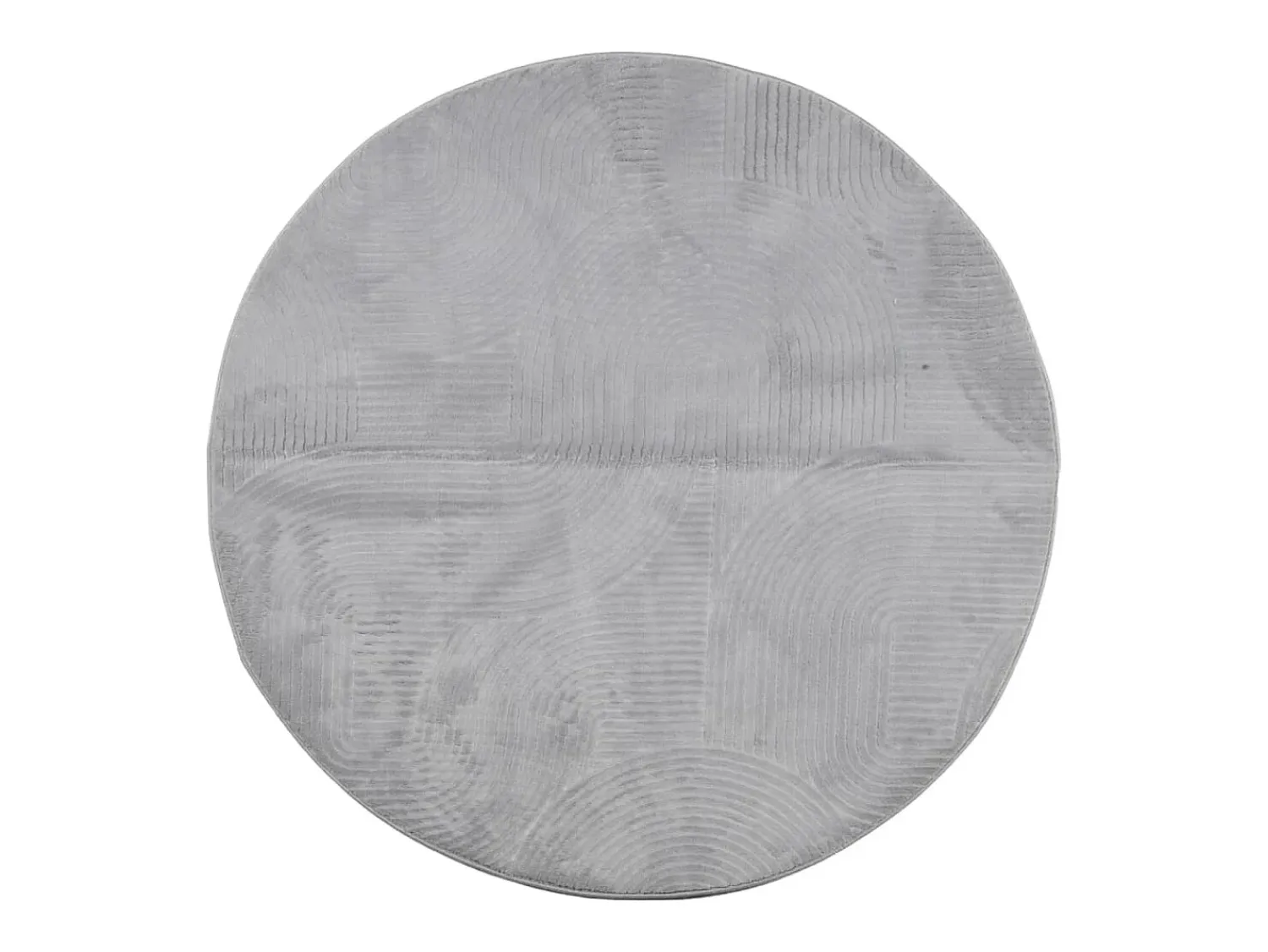 Hot Clicnbuy Alfombra de pelo corto look escandinavo IZA Ø 100 cm Gris