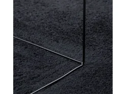 Alfombra de pelo corto OVIEDO negra 240x340 cm