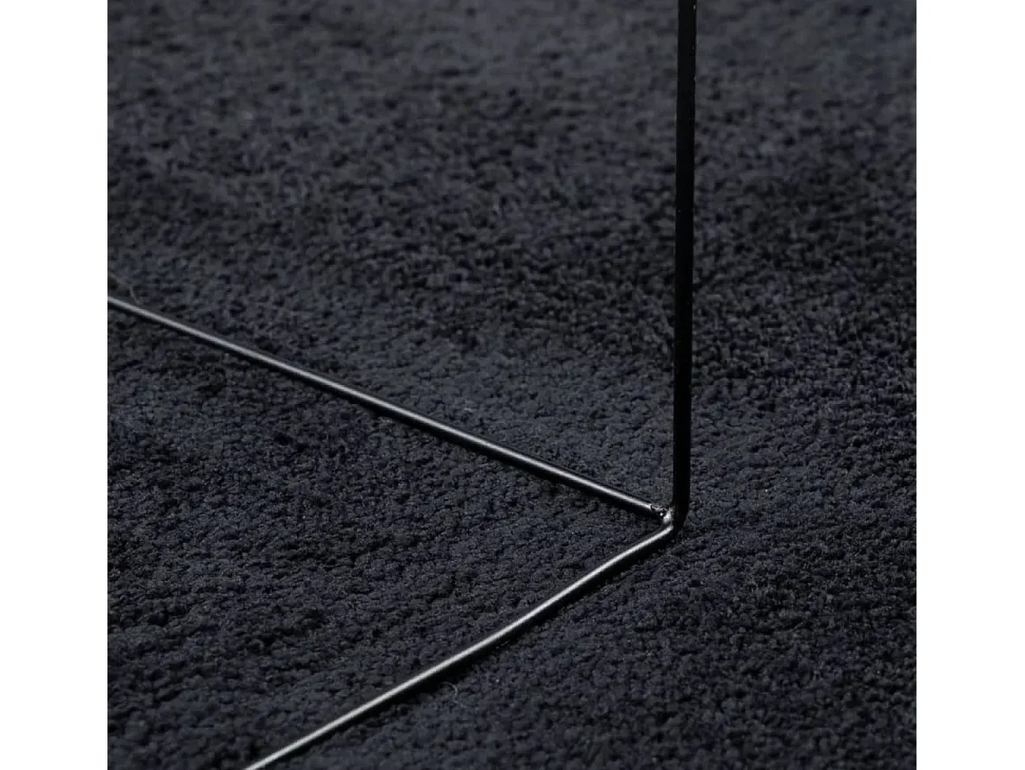 Alfombra de pelo corto OVIEDO negra 240x340 cm