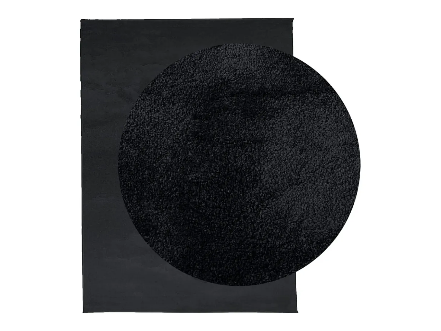 Alfombra de pelo corto OVIEDO negra 240x340 cm