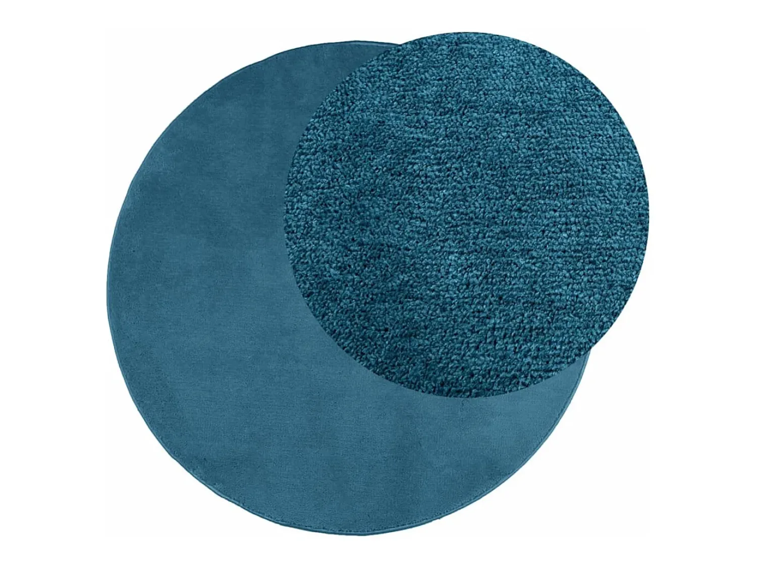 Clicnbuy Alfombra Redonda^Alfombra de pelo corto OVIEDO turquesa Ø 200 cm Azul