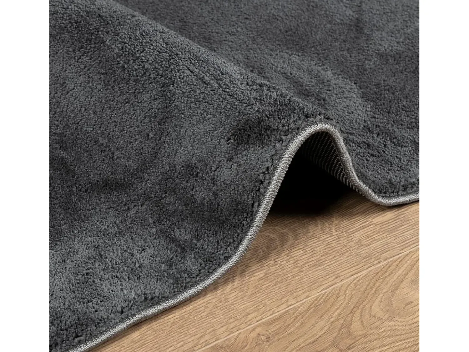 Discount Alfombra de pelo corto OVIEDO antracita 200x280 cm Gris