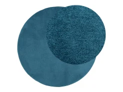 Discount Clicnbuy Alfombra de pelo corto OVIEDO turquesa Ø 160 cm Azul