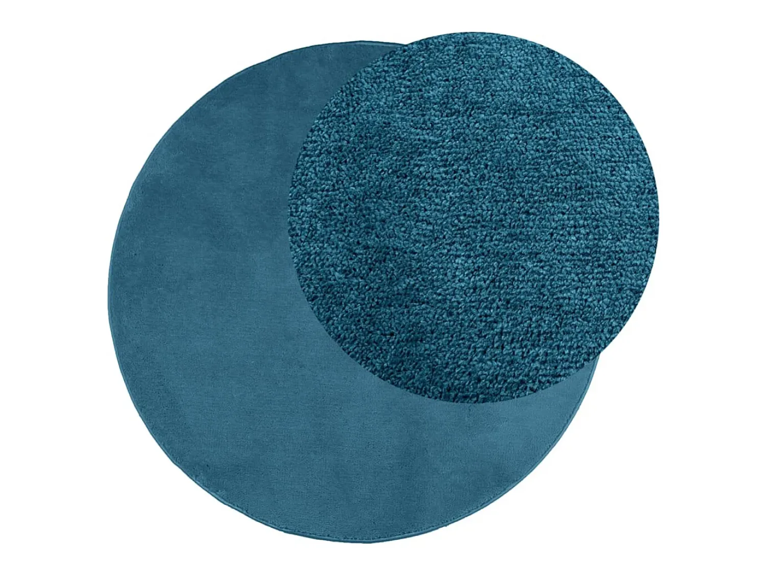 Discount Clicnbuy Alfombra de pelo corto OVIEDO turquesa Ø 160 cm Azul