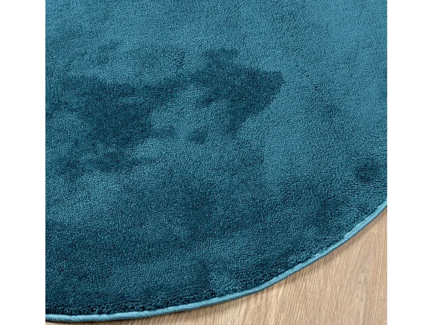 Discount Clicnbuy Alfombra de pelo corto OVIEDO turquesa Ø 160 cm Azul