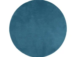 Discount Clicnbuy Alfombra de pelo corto OVIEDO turquesa Ø 160 cm Azul
