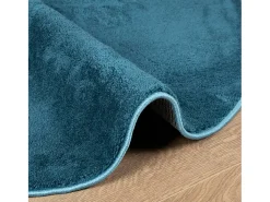 Discount Clicnbuy Alfombra de pelo corto OVIEDO turquesa Ø 160 cm Azul
