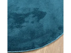 Alfombra De Cocina|Alfombra Redonda^Alfombra de pelo corto OVIEDO turquesa Ø 120 cm Azul