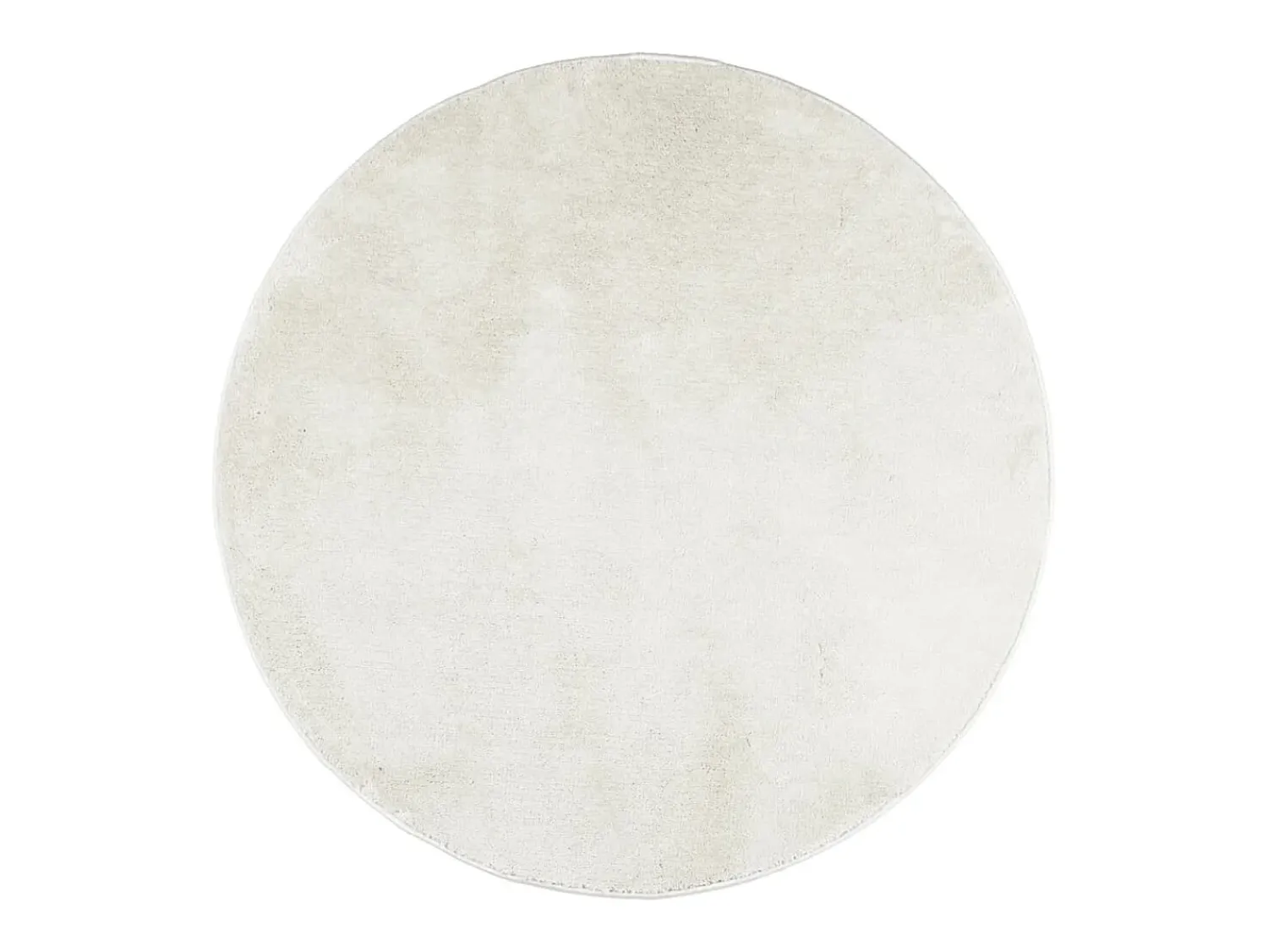 Online Clicnbuy Alfombra de pelo corto OVIEDO Ø 120 cm Crema