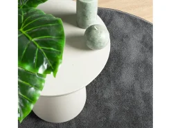 Online Alfombra de pelo corto OVIEDO en antracita Ø 160 cm Gris