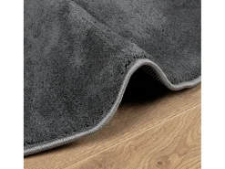 Online Alfombra de pelo corto OVIEDO en antracita Ø 160 cm Gris