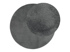 Online Alfombra de pelo corto OVIEDO en antracita Ø 160 cm Gris