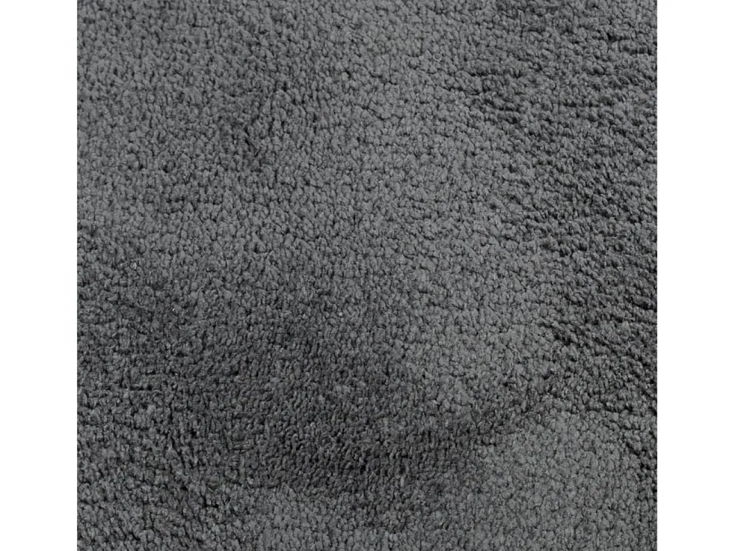 Alfombra de pelo corto OVIEDO gris antracita Ø 120 cm