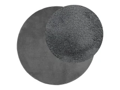 Alfombra de pelo corto OVIEDO gris antracita Ø 120 cm