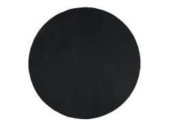 Clicnbuy Alfombra Redonda^Alfombra de pelo corto OVIEDO Ø 200 cm Negro