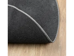 Discount Clicnbuy Alfombra de pelo corto OVIEDO Ø 200 cm Gris antracita
