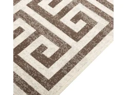 Sale Alfombra de pelo corto para interior y exterior, 120 x 180 cm, antideslizante. Marru00f3n