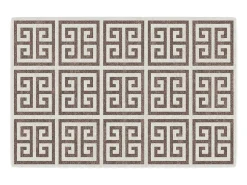 Sale Alfombra de pelo corto para interior y exterior, 120 x 180 cm, antideslizante. Marru00f3n