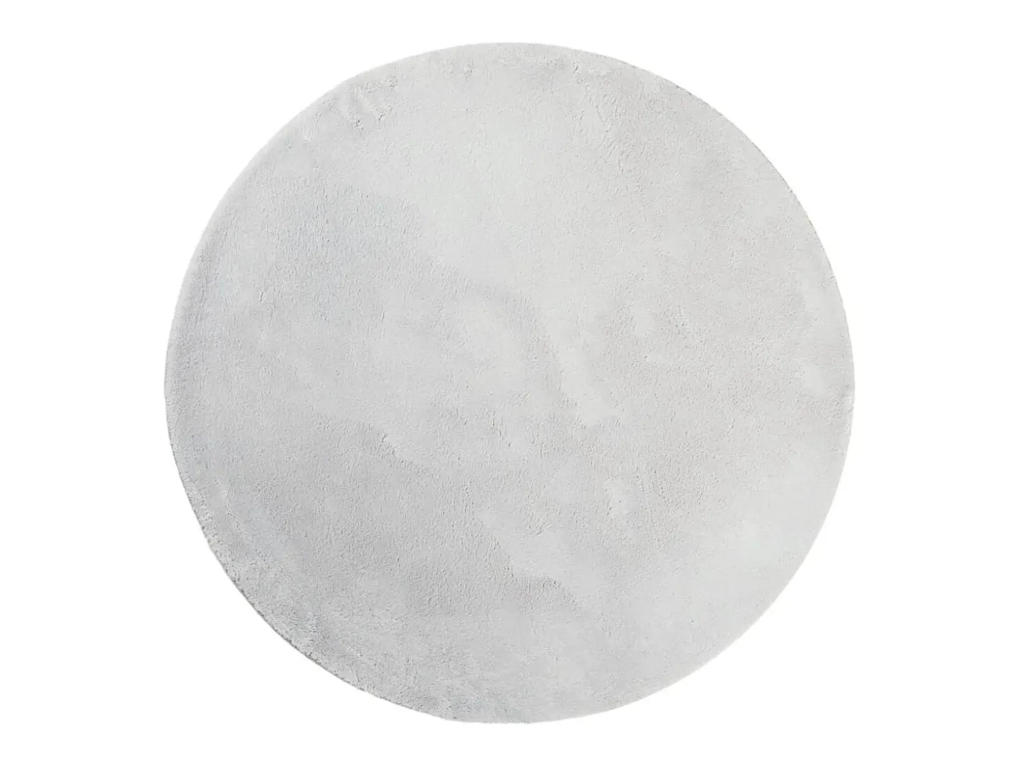 Alfombra de pelo corto suave lavable HUARTE gris Ø 160 cm