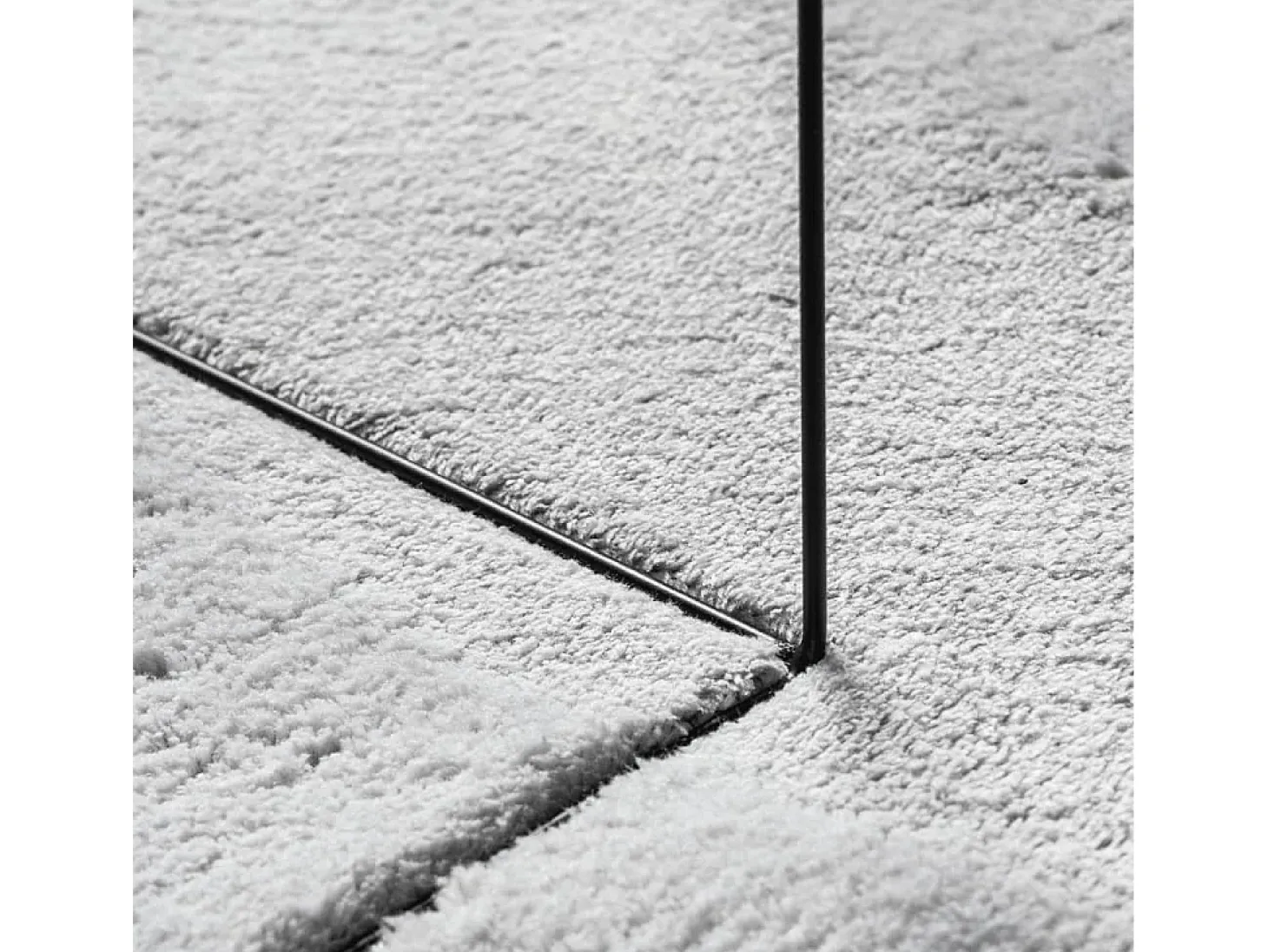 Alfombra de pelo corto suave lavable HUARTE gris Ø 160 cm