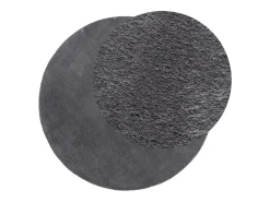 Sale Clicnbuy Alfombra de pelo corto suave y lavable Ø 120 cm Gris antracita