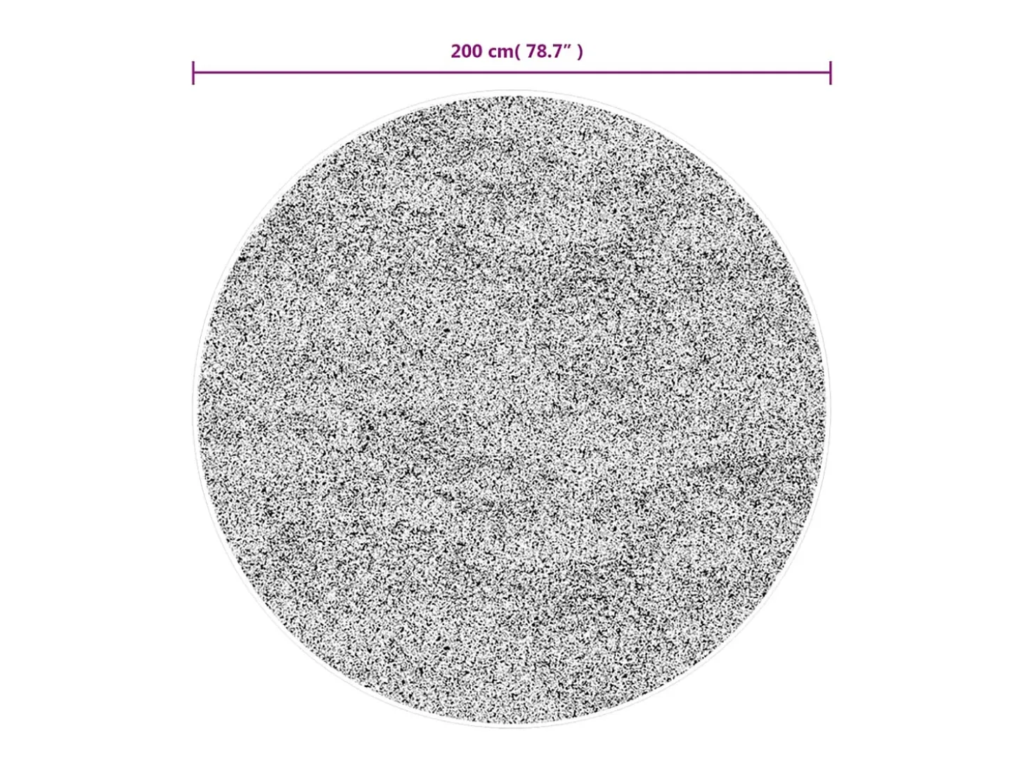 Alfombra de pelo corto suave lavable HUARTE arena Ø 200 cm