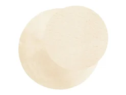 Online Alfombra de pelo corto suave lavable HUARTE Ø 100 cm ES85635 Crema