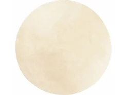 Online Alfombra de pelo corto suave lavable HUARTE Ø 100 cm ES85635 Crema