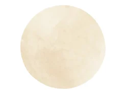 Discount Clicnbuy Alfombra de pelo corto suave lavable HUARTE Ø 100 cm Crema