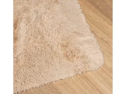 Alfombra De Cocina|Alfombra Redonda^Alfombra de pelo largo NAVARRA 240x240 cm poliéster Beige
