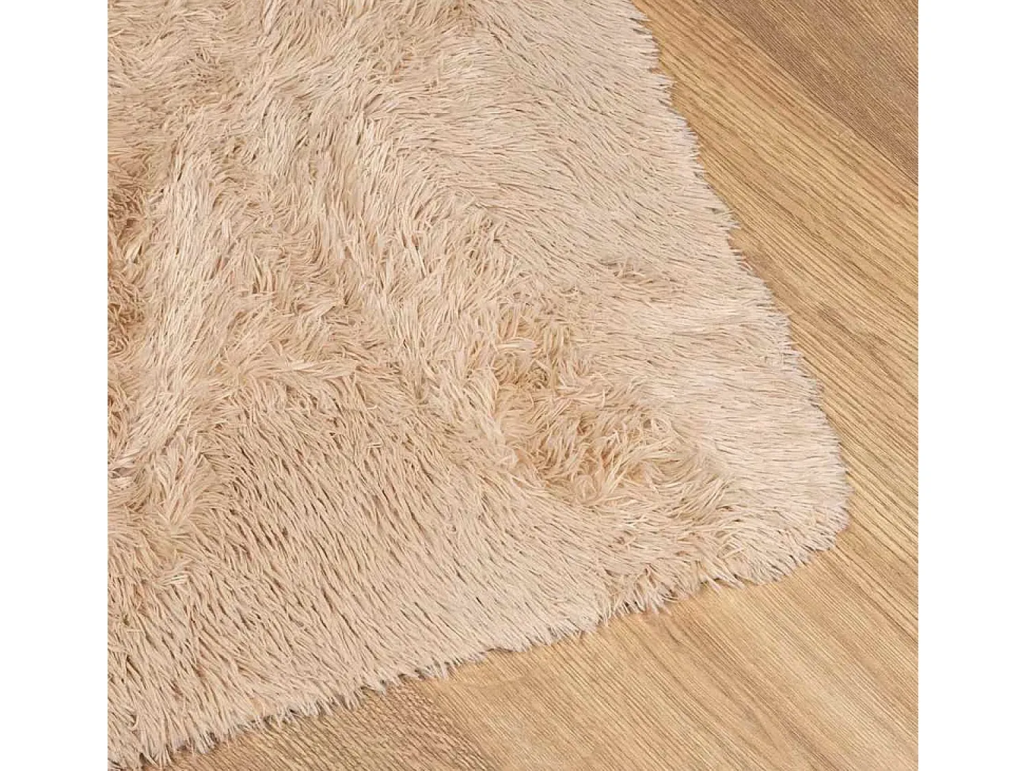 Alfombra De Cocina|Alfombra Redonda^Alfombra de pelo largo NAVARRA 240x240 cm poliéster Beige